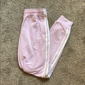 Adidas Lilac Three Stripe Track Pants